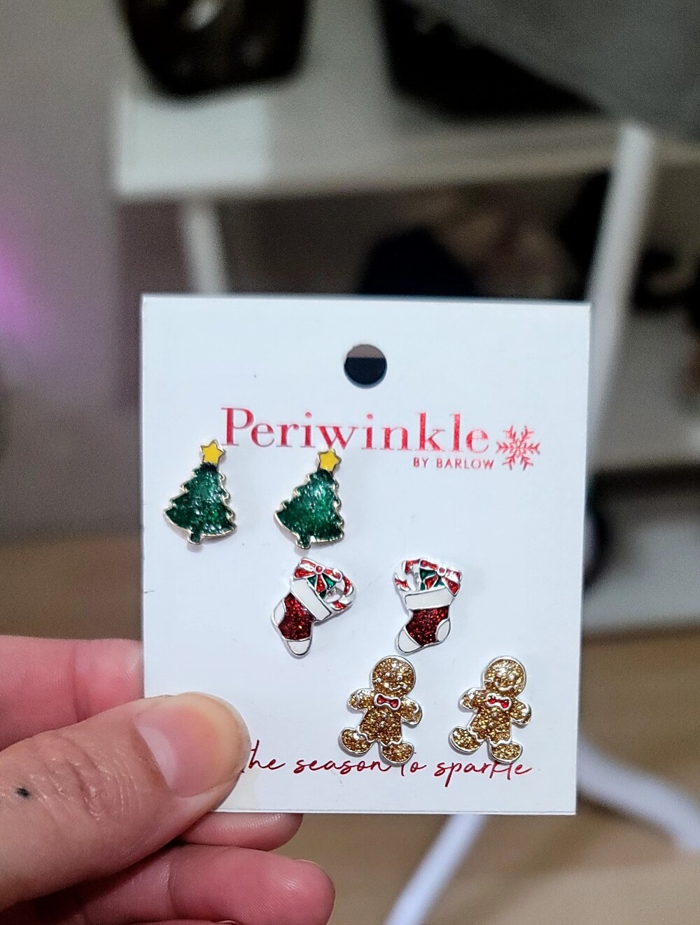 NEW Christmas Earring Set - Green, Red & Gold